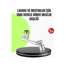 2 Modlu 1080 Dönebilen Musluk Başlığı Esnek 3 Eklemli Hareketli Tasarım Çok Renkli