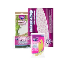 Bulaşık Süngeri, Eldiven, Altlık Ve Bambu Bez Paketi
