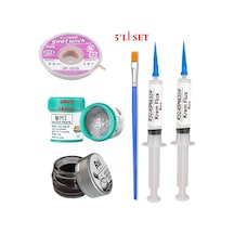 Best Krem Lehim 183 C 50gr Havya Uc Temizleyici Flux Lehim Toplama Cp-2015 Lehim Emme Teli Fırça Seti01