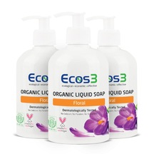 Ecos3 Organik Floral Sıvı Sabun 500 ML x 3