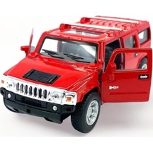 Metal Model Hummer Lisanslı Die-cast Araç 1,36 Çek Bırak Kapı Aç Kapa Hummer H2