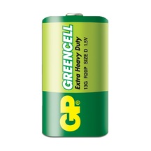 Batteries Gp13g Greencell R20p/1250/d Boy Kalın Pil, 1.5 Volt, 20'li Kutu