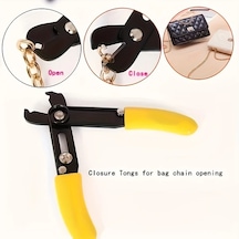 Xuweiwei Sarı 1 Adet İki Renkli Mücevher Yapım Pensesi - Zincir Kıstırma, Ayarlanabilir Tel Sıyırma, Dıy Kesme Makinesi