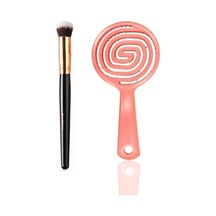 Nascita Professional Üç Boyutlu Oval Saç Fırçası Pembe Ve Oval Yapılı Kapatıcı Fırçası 0