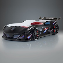 Setaymobilya Arabalı Yatak, Jaguar Rüzgarlıklı Kumandalı Siyah Arabalı Yatak