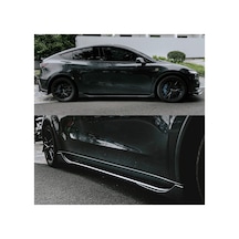 Red Lion Parts Tesla Model Y Juniper 2025+ Uyumlu Yan Maşpiyer Seti Mat Carbon Fiber Görünüm