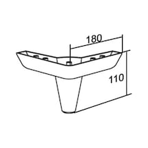 Kanepe Koltuk Baza Sehpa Tv Ünitesi Ayak Aspen 11 Cm World Ceviz World Ceviz