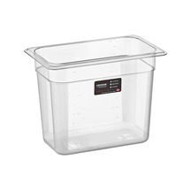 1/4 Dikdörtgen Pc Gastronom Küvet Gövde 265x162x200 çok renkli