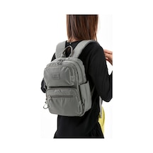 Baginn Unisex Sırt Çantası Paraşüt Kumaş Hafif Çok Cepli Yağmur İtici Kumaş 34 24 Cm 571 Collection Gri
