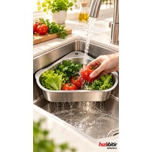Bymyhand Paslanmaz Çelik Üçgen Lavabo Süzgeci Lavabo İçi Süzgeç No1 Çok Renkli