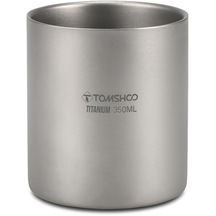 Tomshoo 220/350/450 / 600Ml Çift Duvar Titanyum Su Y19641B-2 350Ml