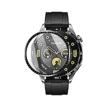 Forzacase Huawei Uyumlu Watch Gt4 41mm İçin Çerçeveli Tam Kaplayan 3d Pet Ekran Koruyucu Film - Fc016 Şeffaf