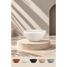Bostann Dekoratif Saksı - Boho 280 - 40l - Beyaz