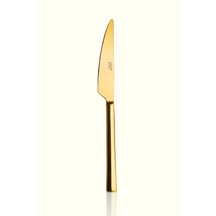 Klas Titanyum Gold 12 Adet Yemek Bıçağı 18/10 Paslanmaz Çelik