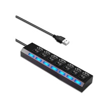 7 Port Usb Çoklayıcı Çoğaltıcı Işıklı Hub Usb 2.0 Switch Splitter 4874