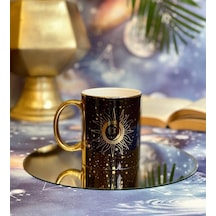 Tarot Tasarımlı Gold Kupa Beyaz - Çok Renkli