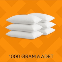 Handy 6lı Roll Pack Yastık Seti 1000 Gram 50x70 Cm Beyaz