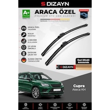 S-dizayn Cupra Ateca Kh Ön Cam Silecek Seti 2018 Üzeri Premium Araca Özel 65-45 Cm A+ Kalite Aocs-17