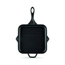 Hosse Yardımcı Kulplu Kare Grill Tava Siyah