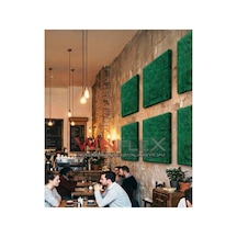 60x60cm - Akustik Kumaş Kaplı Panel Yeşil