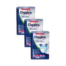 Giggles Külotlu Yetişkin Hasta Bezi Orta Boy M 3 x 30'lu