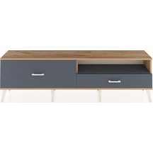 Arges Tv Ünitesi Tek Raflı 2 Çekmeceli 176x30x51 Çam-antrasit/antrasit Antrasıt/antrasıt