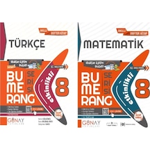 Günay Yayınları 8. Sınıf Bumerang Serisi Türkçe - Matematik Konu Anlatımlı Ve Etkinlikli Soru Bankası 2 Kitap