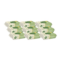 Sleepy Islak Havlu Mendil Doğal Organik Pamuklu 50 Yaprak Plastik Kapaklı (9 Lu Set)