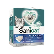 Sanicat Active White Ultra Topaklaşan Bentonit Kedi Kumu 6 L