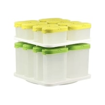 Tupperware - Yeşil Baharatlık Standlı Sarı - Yeşil