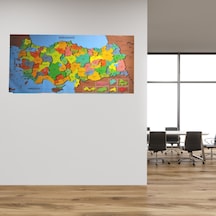 Renkli Türkiye Haritası Manyetik Yapıştırıcı Gerektirmeyen Duvar Stickerı 118 Cm 56 Cm 5264 1