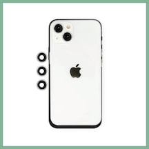 Bşkvirgo İphone 14 Uyumlu Shine Kamera Lens - Gümüş Bsk2026