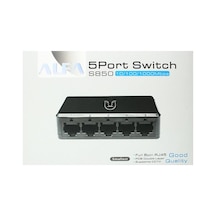 Alfa S850 5 Port 10/100/1000 Mbps Gigabit Masaüstü Ethernet Switch Ağ Çoklayıcı