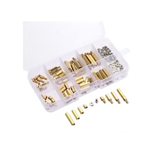 Symbee 120 Parça M3 Pirinç Ve Paslanmaz Çelik Ayar Ayakları Seti - Su Geçirmez Ve Paslanmaz