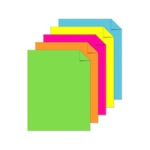 Artlantis Neon Fosforlu Renkli A4 Fotokopi Kağıdı 100 Lü 1 Paket 100 Adet Fosforlu 5 Renk Parlak Canlı Renkler Foto