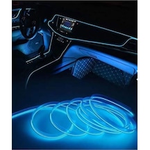 Trendlıfeoto Araç Içi Torpido Şerit Ledi Buz Bavi Ip Neon Led 2 Metre Ice Blue Genel