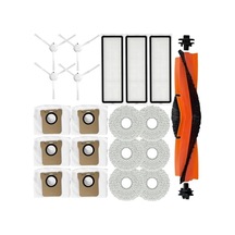 Xiaomi X20+ / X20 Plus / X10+ / X10 Plus Robot Vakum İçin Aksesuar Seti, 1 Ana Fırça, 3 Filtre, 4 Yan Fırça, 6 Paspas Pedi, 6 Toz Torbası, Yedek Parça Yedek Onarımı Ekleri Değiştirin