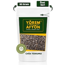 Yörem Afyon Diyetisyen Tavsiyeli Tokk Tutan Yaşamın Enerji Kaynağı Chia Tohumu Salvia Hispanica 80gr.