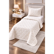 Goldroom Home Altınay Tek Kişilik Yatak Örtüsü Krem