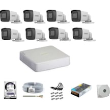 Hikvision 8 Kameralı Dış Ortam Güvenlik Kamera Seti 2 Tb Hdd li