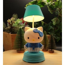 Hello Kitty Kalemtraşlı Gece Lambası Şarjlı - Mavi Diğer