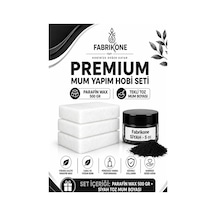 Premium Mum Yapım Hobi Seti - Parafin Wax 500 Gr - Tekli Toz Mum Boyası - Siyah Bkfabpw5001s Karışık
