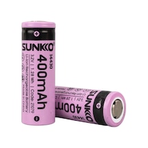 Sunkko Ifr 3.2 Volt 400 Mah 14430 Şarj Edilebilir Pil Tekli