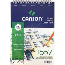 Canson 1557 Eskiz Defteri Spiralli 180G 20 Yaprak A4