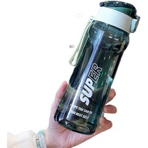 Açılır Kapaklı Plastik Su Bardağı - Yeşil
