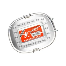 Paslanmaz Çelik Öğle Yemeği Kutusu Gıda Kapları Saklama Kapakları Orta