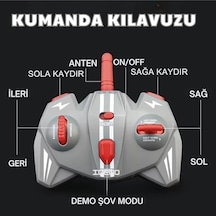 Oyuncak 2.4 Ghz Uzaktan Kumandalı Çift Taraflı Led Işıklı Şarjlı Akrobat Rc Araba 360 Takla Atan Akrobat Araç