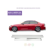 Bmw 3 Serisi F30 Krom Cam Çıtası 4 Parça 2012-2019 Arası Paslanmaz Çelik