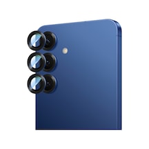 Galaxy S25 Plus Uyumlu Caseworld Alloy Serisi Oleofobik Anti Reflective Kamera Lens Koruyucu Mavi