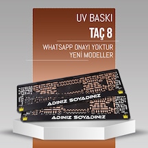 Taç 8 Plakalık, 2 Adet Premium Uv Baskı, Plakalıkhane